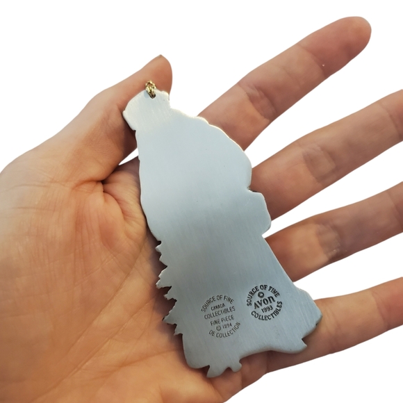 1993 Avon pewter Santa ornament - Picture 2 of 2